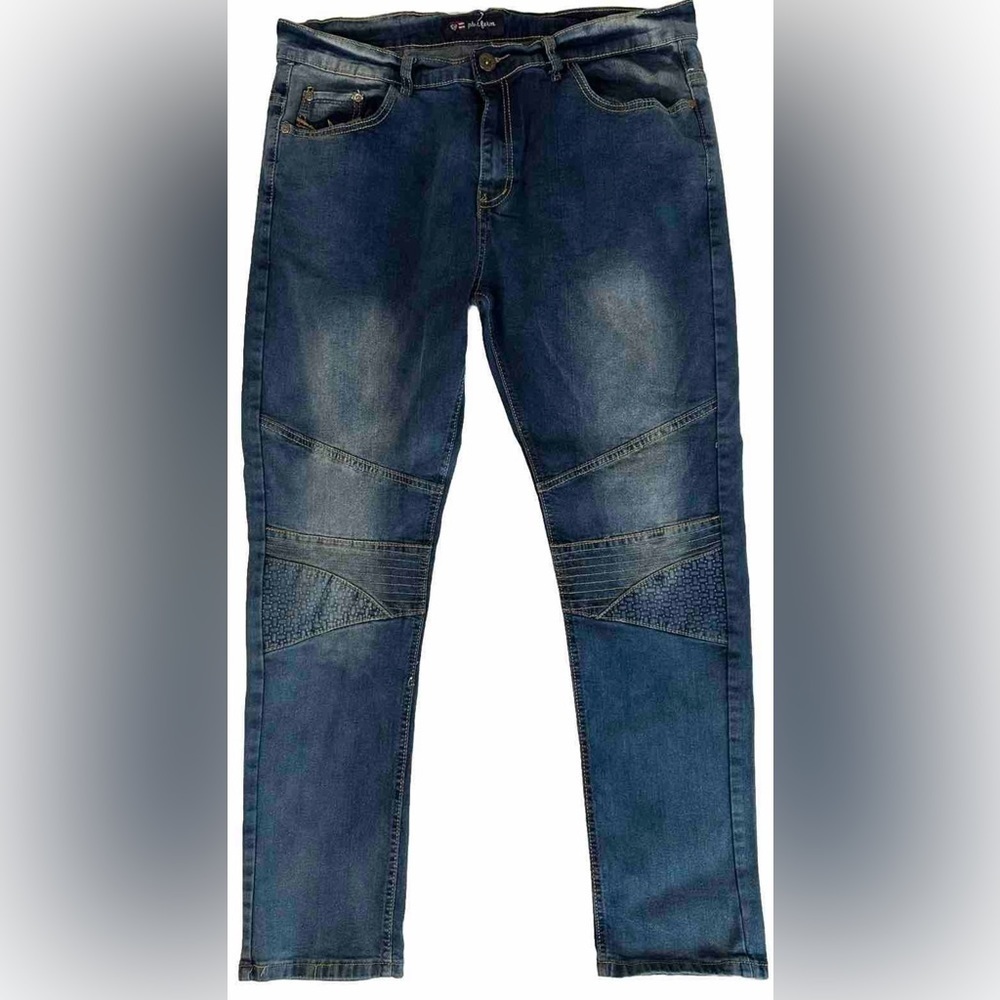 Phat Farm Skinny Stretch Detail On Knee Jeans Mens 36x30 - Picture 2 of 15